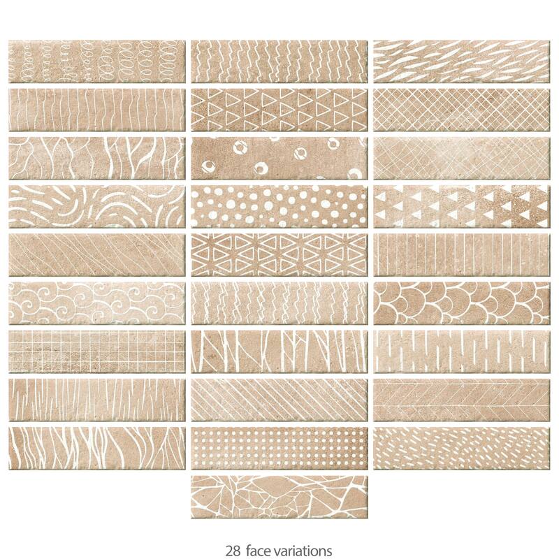 Merola Tile Atlas Brick Essence Cotto 2-3/8" x 9-3/4" Porcelain Floor and Wall Tile