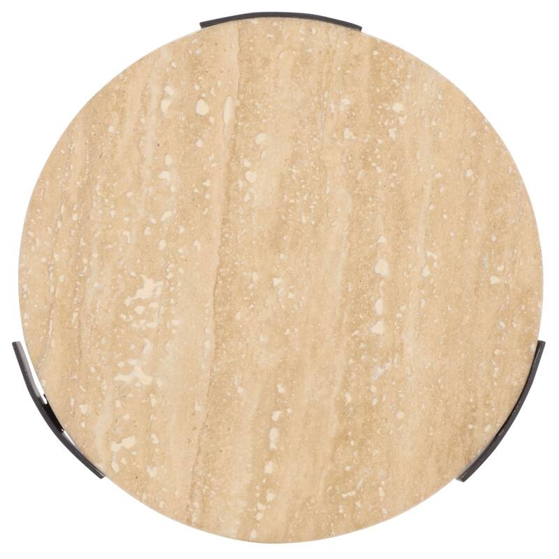 SAFAVIEH Home Abama Marble Side Table - 10"W x 10"D x 20"H