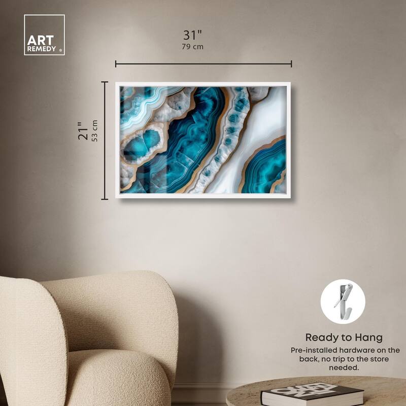 Opaline Undulation Shadowbox by Art Remedy