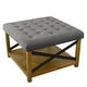 preview thumbnail 13 of 31, HomePop Tufted Ottoman with Wooden Storage