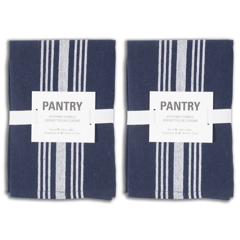 Soho Poly Cotton Kitchen Towels, Set of 10