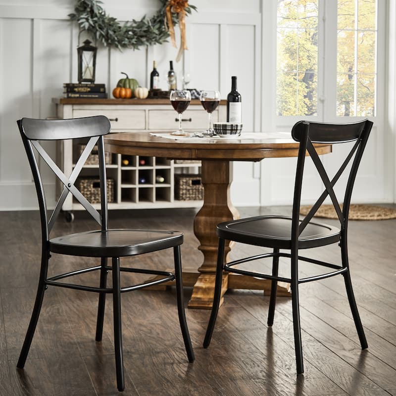Pompey Metal Dining Chairs (Set of 2) by iNSPIRE Q Classic