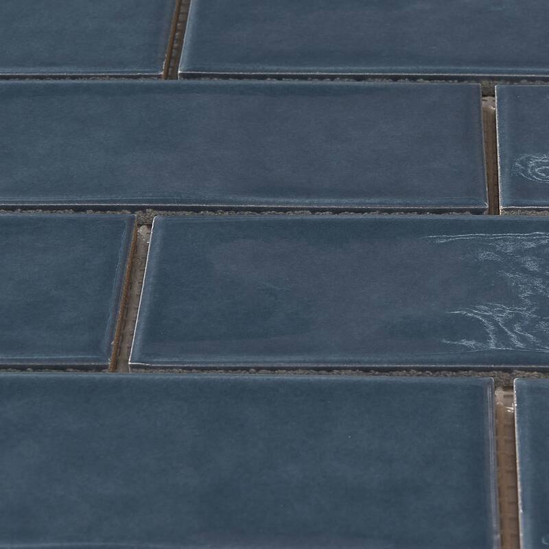 Forio 2" x 6" Brick Glossy Porcelain Mosaic Tile