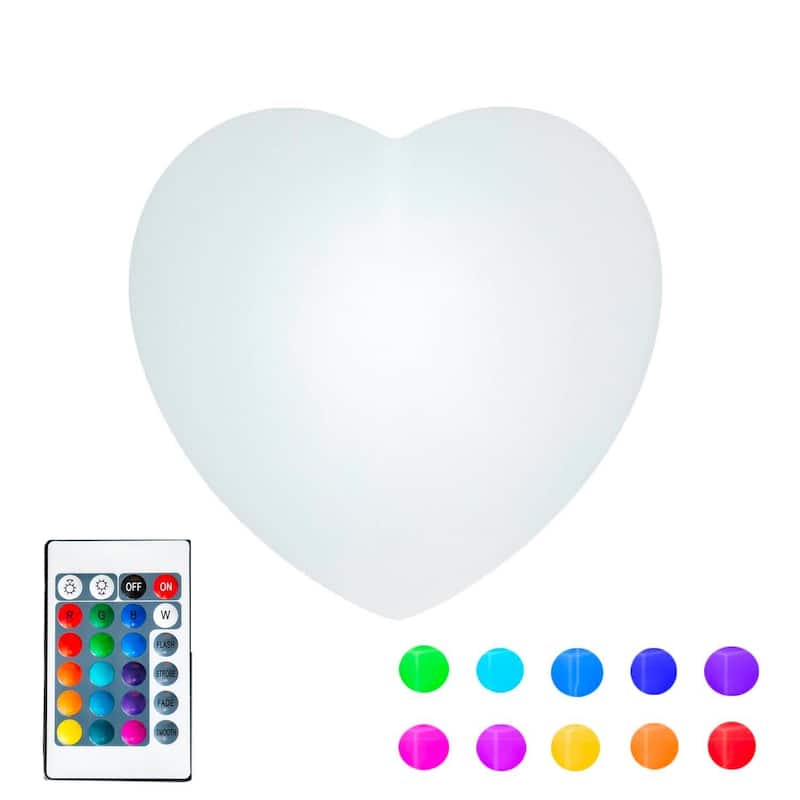 Novelty Lights LED Plastic 3D Glow Light - HEART - Small
