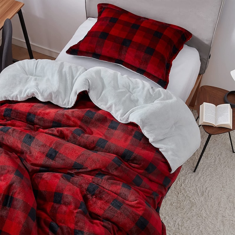 Ah, Yes The Scottish Winter - Coma Inducer® Oversized Comforter Set - Buffalo Plaid