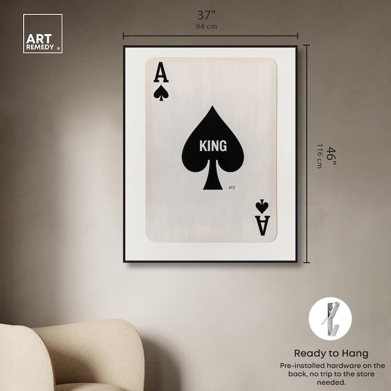 King of Spades Canvas by Art Remedy