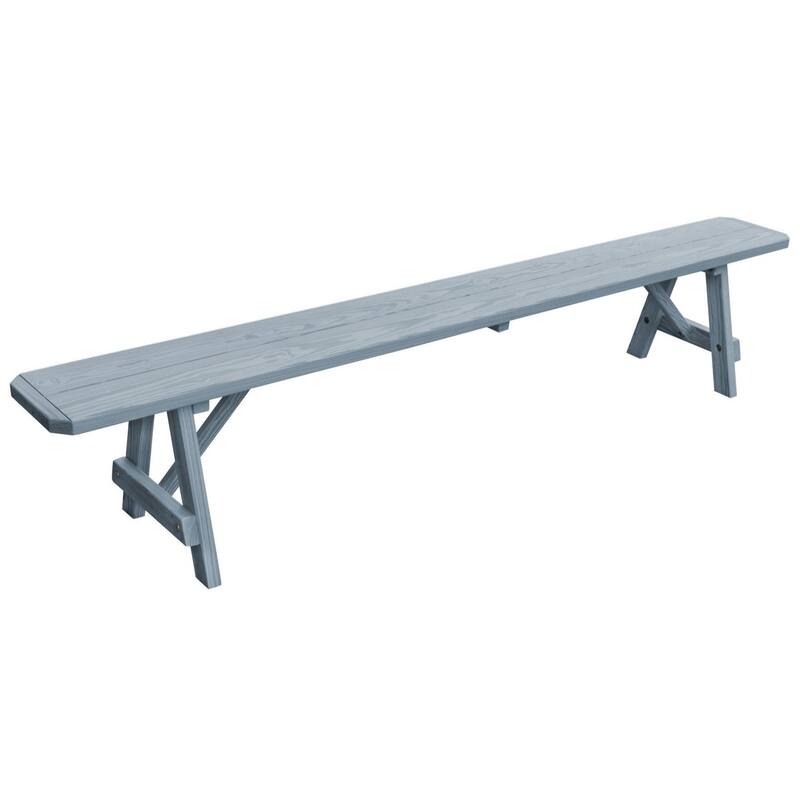 Pine 8' Traditional Bench