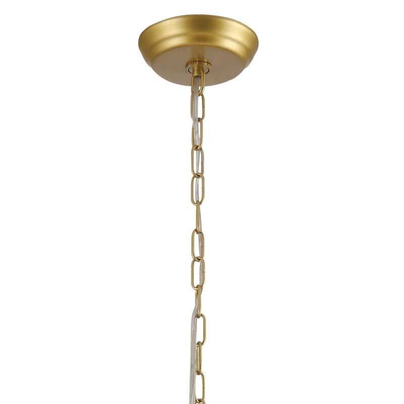 Maxax 7-Light Sputnik Sphere Chandelier with Wrought Iron Accents