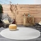 preview thumbnail 123 of 183, Nourison Essentials Solid Contemporary Indoor/ Outdoor Area Rug 4' Round - Ivory Beige