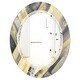 preview thumbnail 6 of 5, Porch & Den 'Geometric Beige Glacier' Printed Wall Mirror