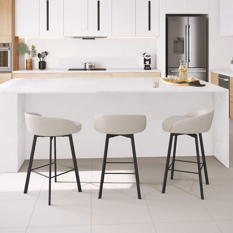 Amisco Cruz Swivel Counter and Bar Stool