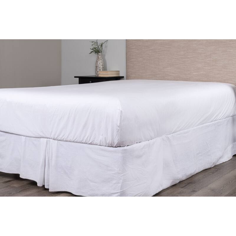 Box Spring Cover, White, Twin X Long