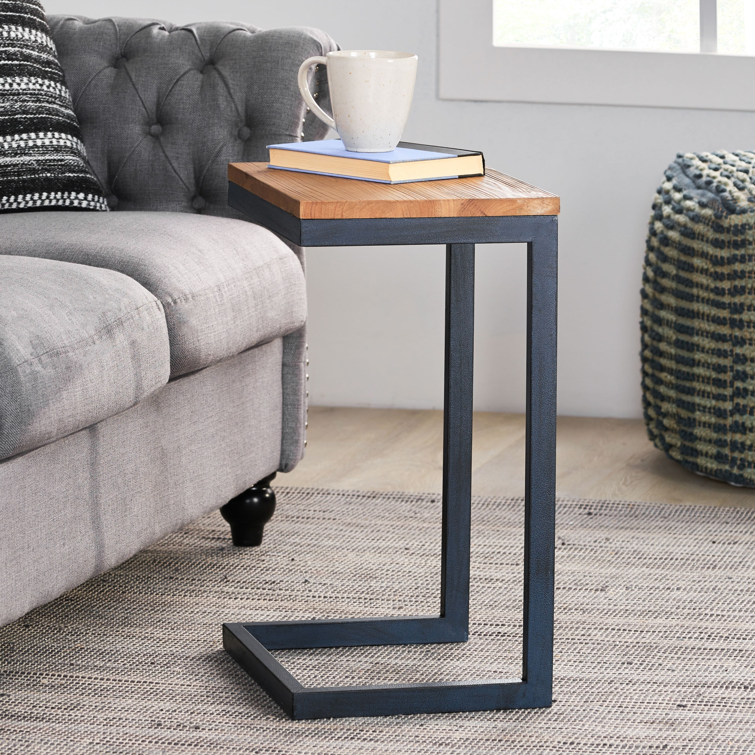 Christopher Knight Home Darlah Medium Firwood Antique Accent Table - 15.50" L x 11.25" W x 22.25" H