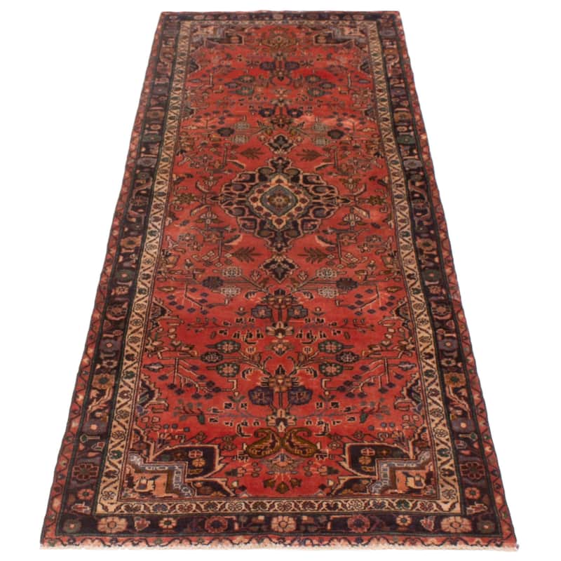 ECARPETGALLERY Hand-knotted Andelz Copper Wool Rug - 3'3 x 9'1