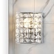 preview thumbnail 13 of 19, Jayne Deco 3-Light Metal/Crystal Classic Glam LED Vanity Light, by JONATHAN Y 1 Bulb
