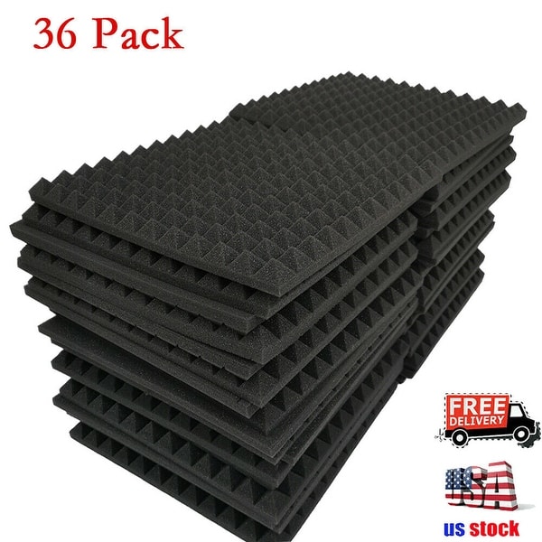 Shop 36 Pack Soundproofing Foam Panel Wedge Studio Acoustic Foam