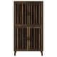 preview thumbnail 4 of 7, Elouise 4-Door Engineered Wood Tall Accent Cabinet Dark Pine