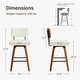 preview thumbnail 10 of 8, Spruce & Spring 26" Swivel Bar Stool with Bentwood Back or PE Rattan Back
