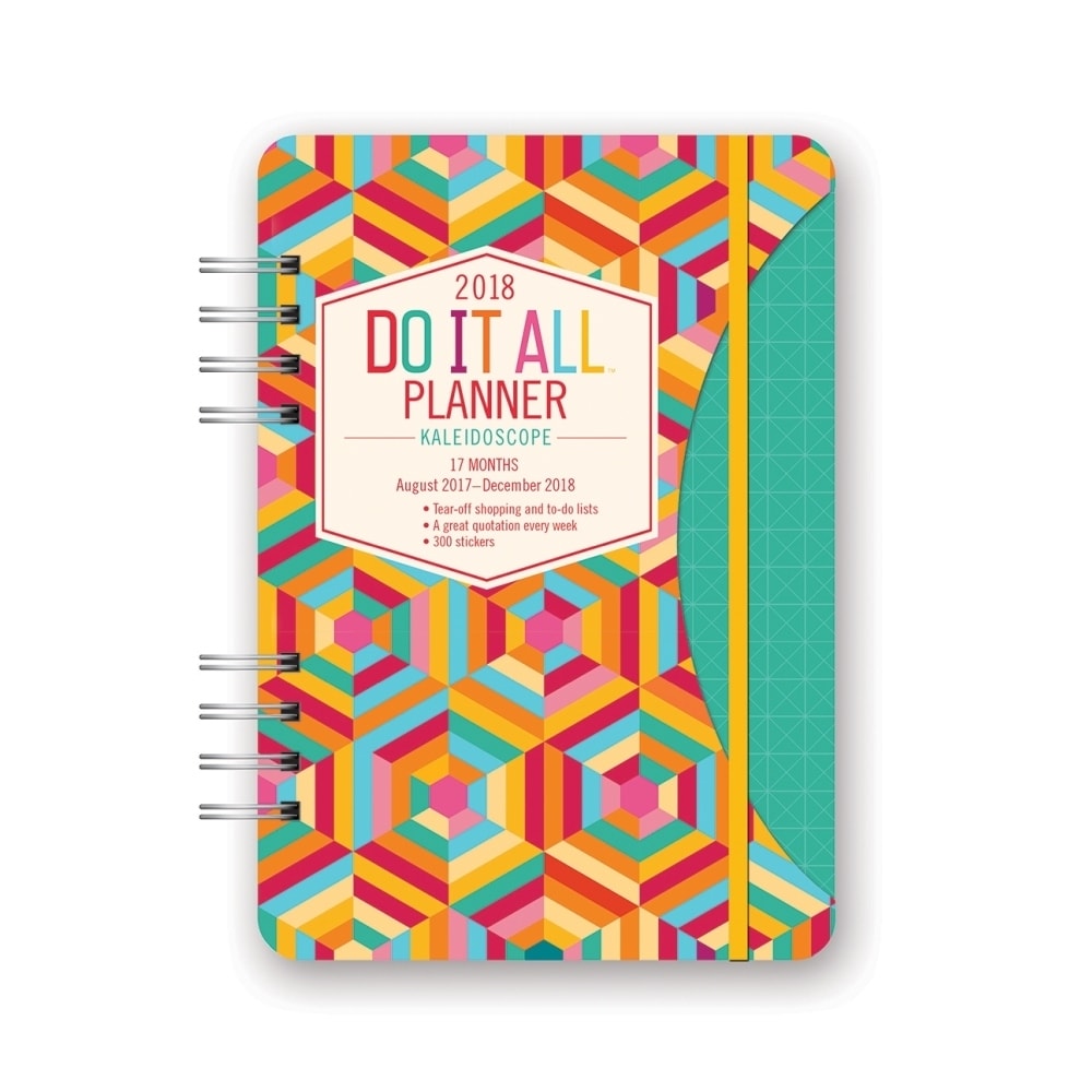 Shop Orange Circle Studio 17 Month 2018 Do It All Planner Kaleidoscope Overstock 18139762