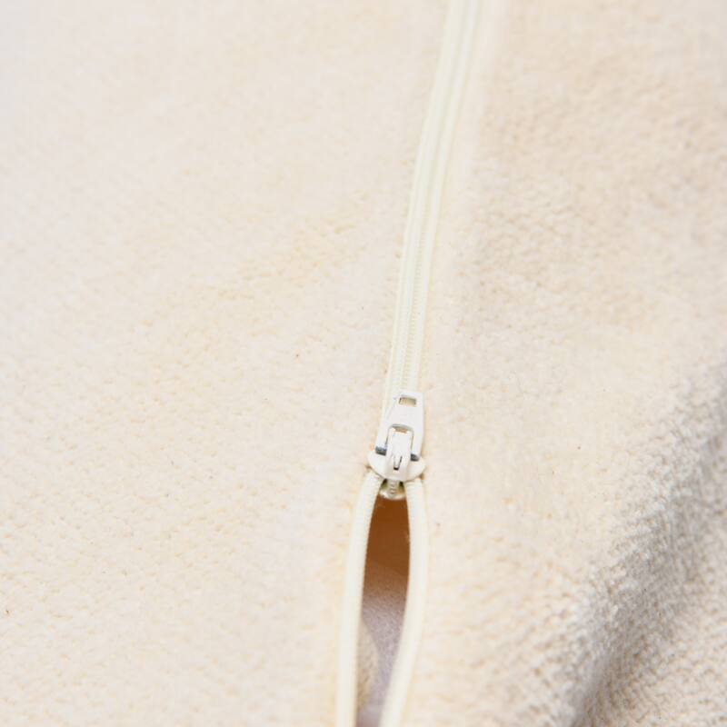 Cotton Chenille Lumbar Pillow with Tassels
