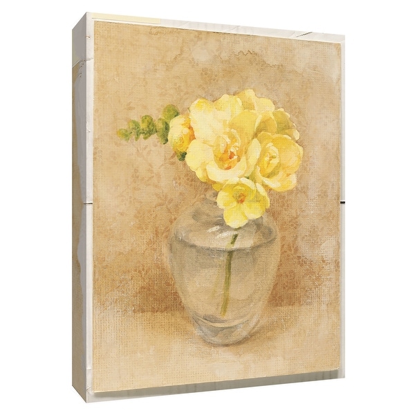 PTM Images 9-154587 PTM Canvas Collection 10" x 8" - "Freesia Blossom in Glass" Giclee Flowers Art Print on Canvas