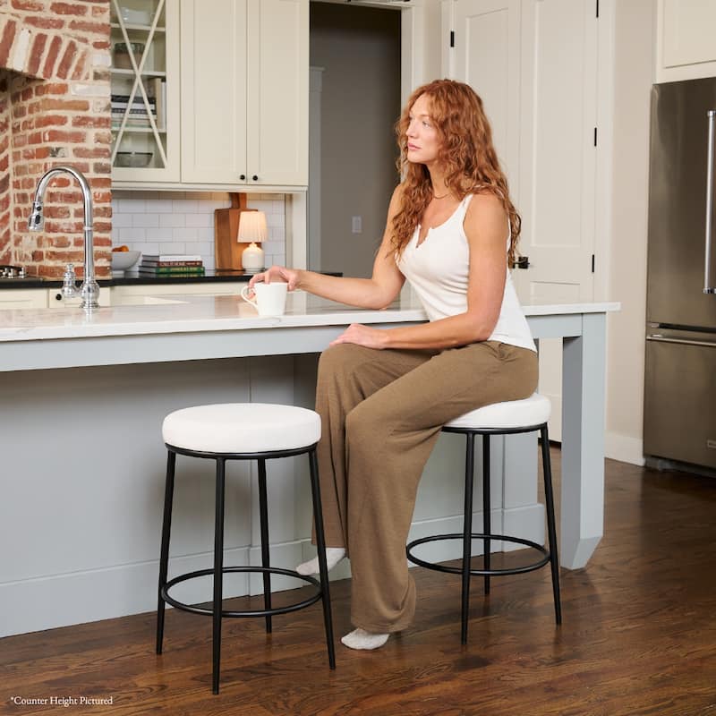 Maven Lane Stella Metal Kitchen Dining Stool