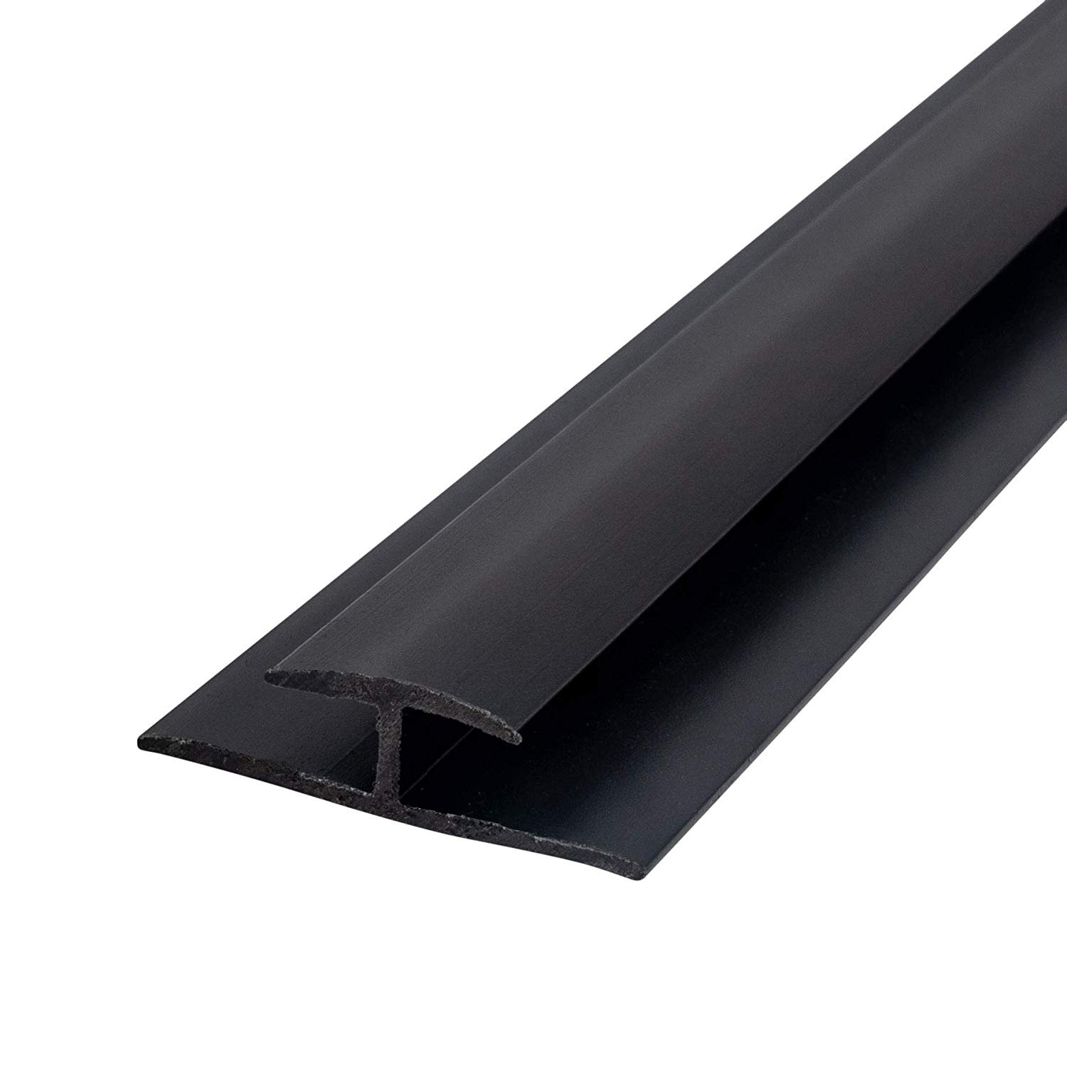 Pack of 18 Pieces 3//4/" Black Rigid Styrene U//C Channel Moulding 72/" Lengths