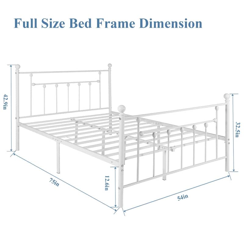 Taomika 3-pieces Bed Frame and Brown Nightstands Set -（Set of 3）