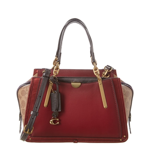 coach dreamer shoulder bolsa in snakeskin