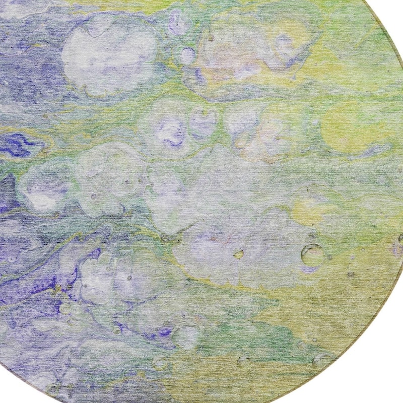 HomeRoots Abstract Transitional Rectangle Outdoor Rug
