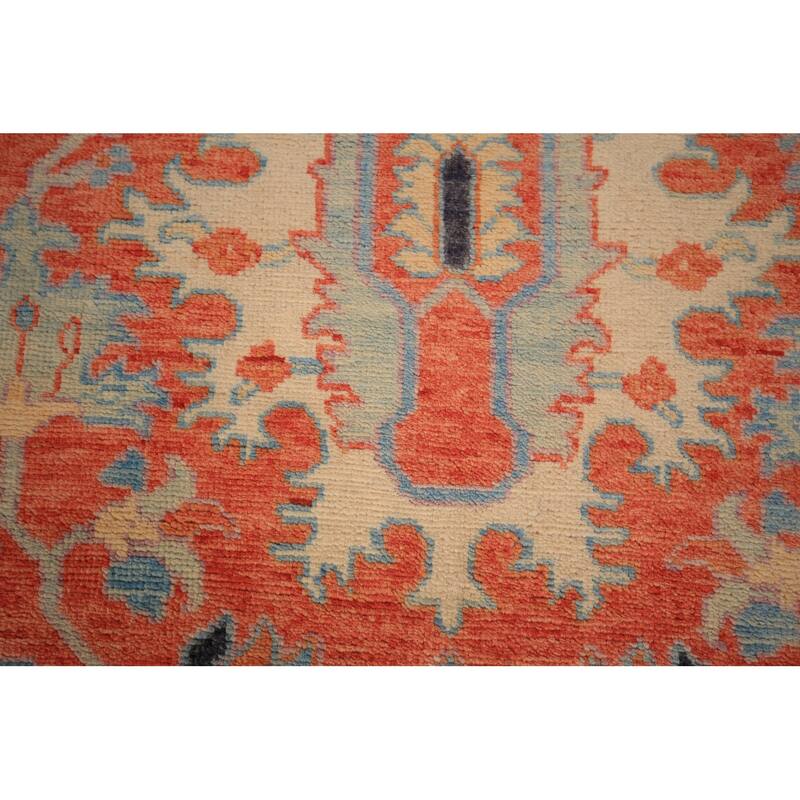 Vegetable Dye Heriz Serapi Area Rug Handmade Oriental Wool Carpet - 9'1" x 12'0"