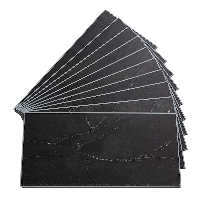 Palisade Vinyl Wall Tile - Black Ice - 10 Pack
