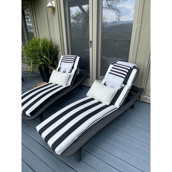 Cabana stripe online chaise lounge cushion