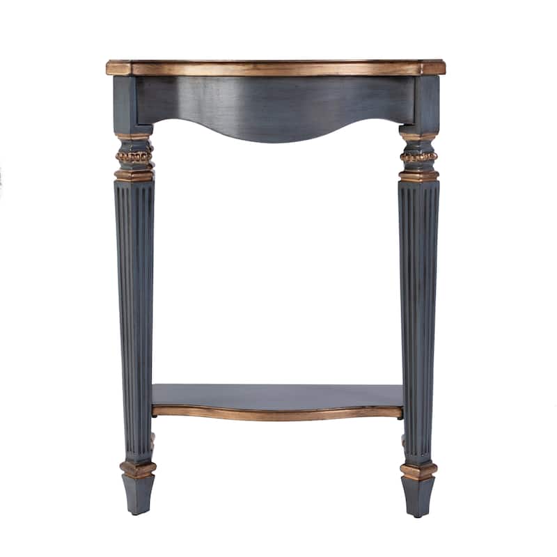 Cheshire 22 in. W Rectangular Wood Ballerina Console Table with Open Shelf