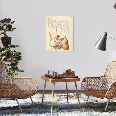 Wynwood Studio Canvas Floral and Botanical Hoegnafel - Carnation Martagon Lily and Pear Wall Art Canvas Print