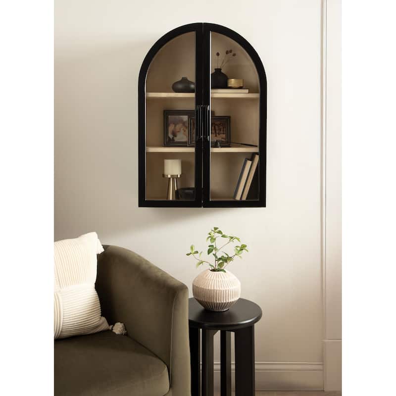 Kate and Laurel Arcott Arch Wall Cabinet