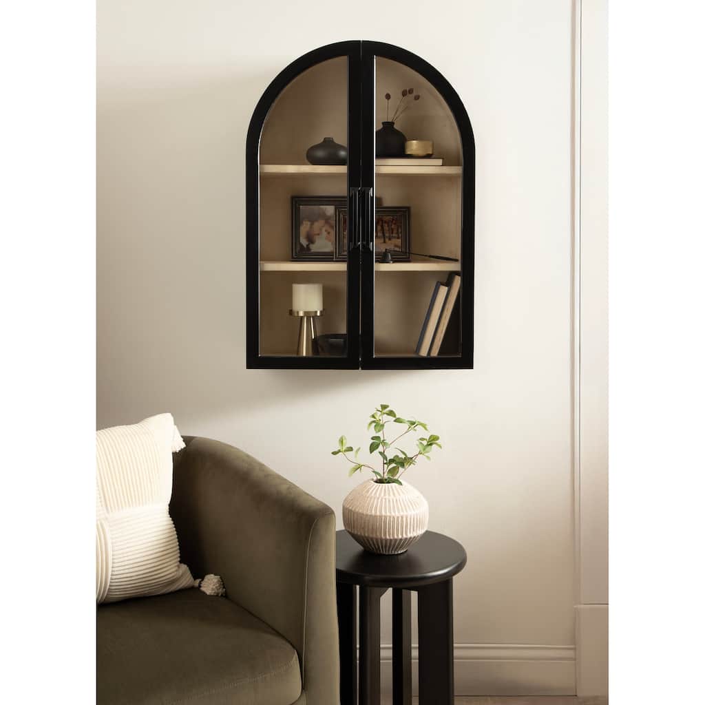 Kate and Laurel Arcott Arch Wall Cabinet