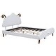 preview thumbnail 7 of 13, Full Size Upholstered Platform Bed with Sheep-Shaped Headboard For Kids