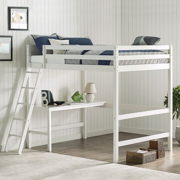 full loft bed with couch underneath