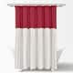 preview thumbnail 63 of 61, Lush Decor Two-tone Linen Button Shower Curtain