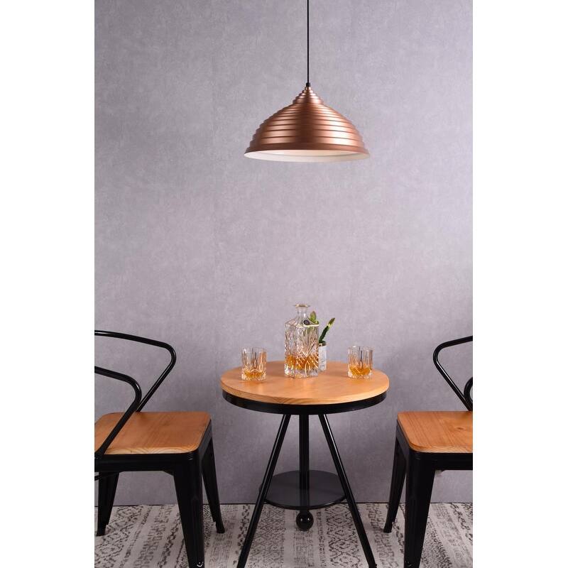 Cirus Collection 1-Light Pendant D15.5in. H9.5in. - 9.5/15.5 - 9.5/15.5 - Honey Gold