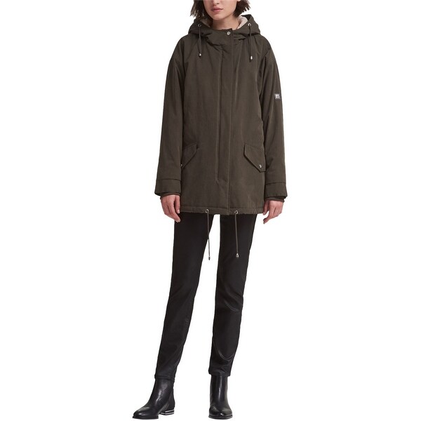 Dkny Womens Hooded Parka Coat. Opens flyout.