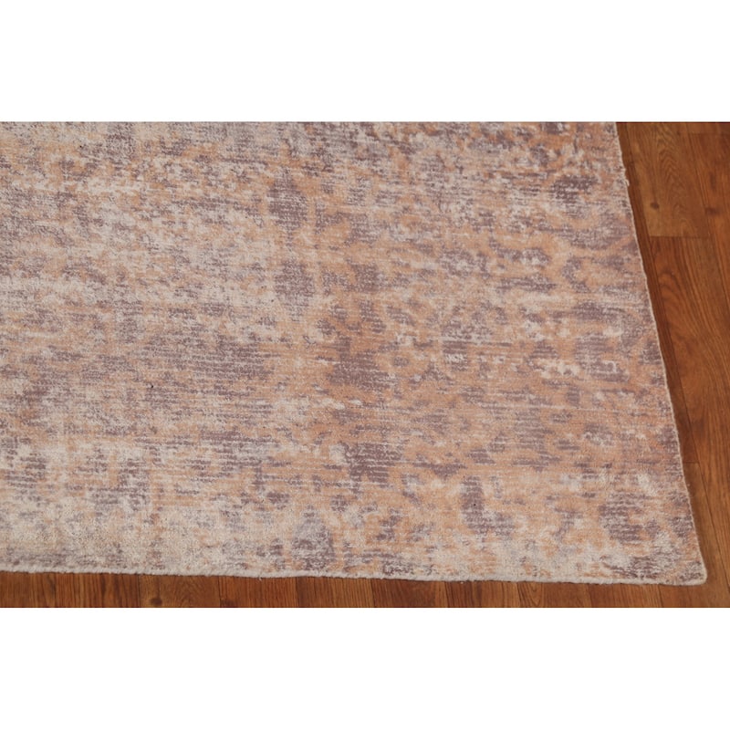 Abstract Indian Area Rug Handmade Wool Carpet - 7'9"x 10'0"