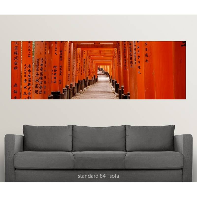 "Tunnel of Torii Gates Fushimi Inari Shrine Kyoto Japan" Poster Print - Multi