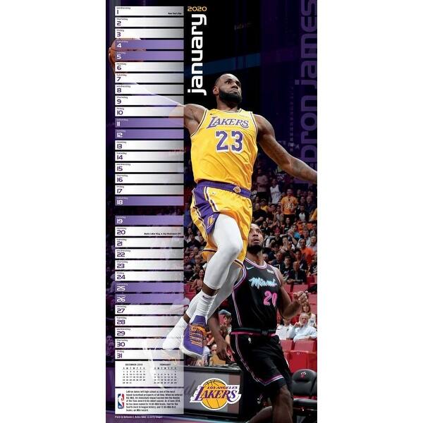 Shop Turner Licensing 2020 Los Angeles Lakers Lebron James Player Wall Calendar Overstock 29364952