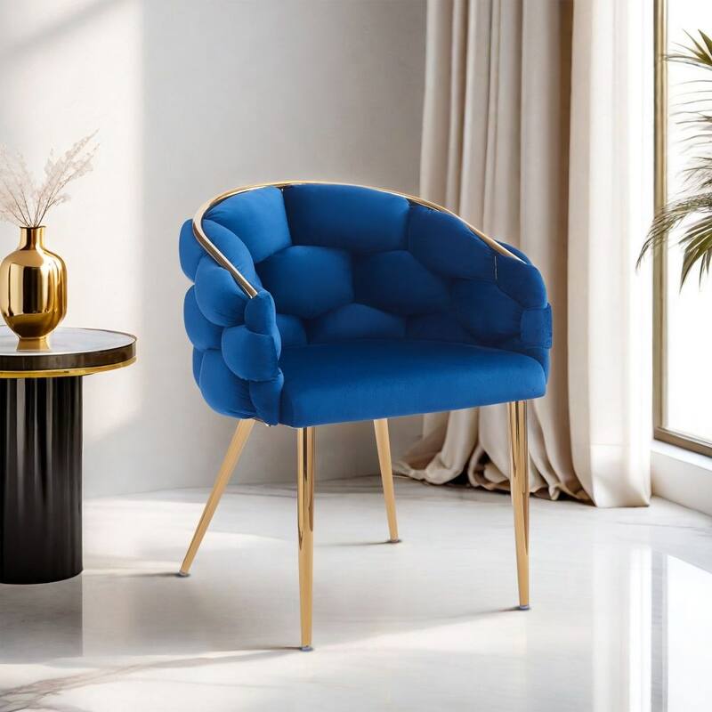 Modern Velvet Handmade Accent Chair
