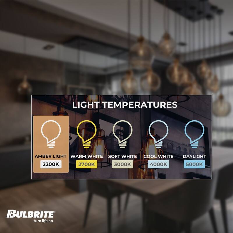 Bulbrite LED Grand Bulb and Pendant Kit of (1) 4 Watt Clear Glass 13" Pear Shaped Bulb