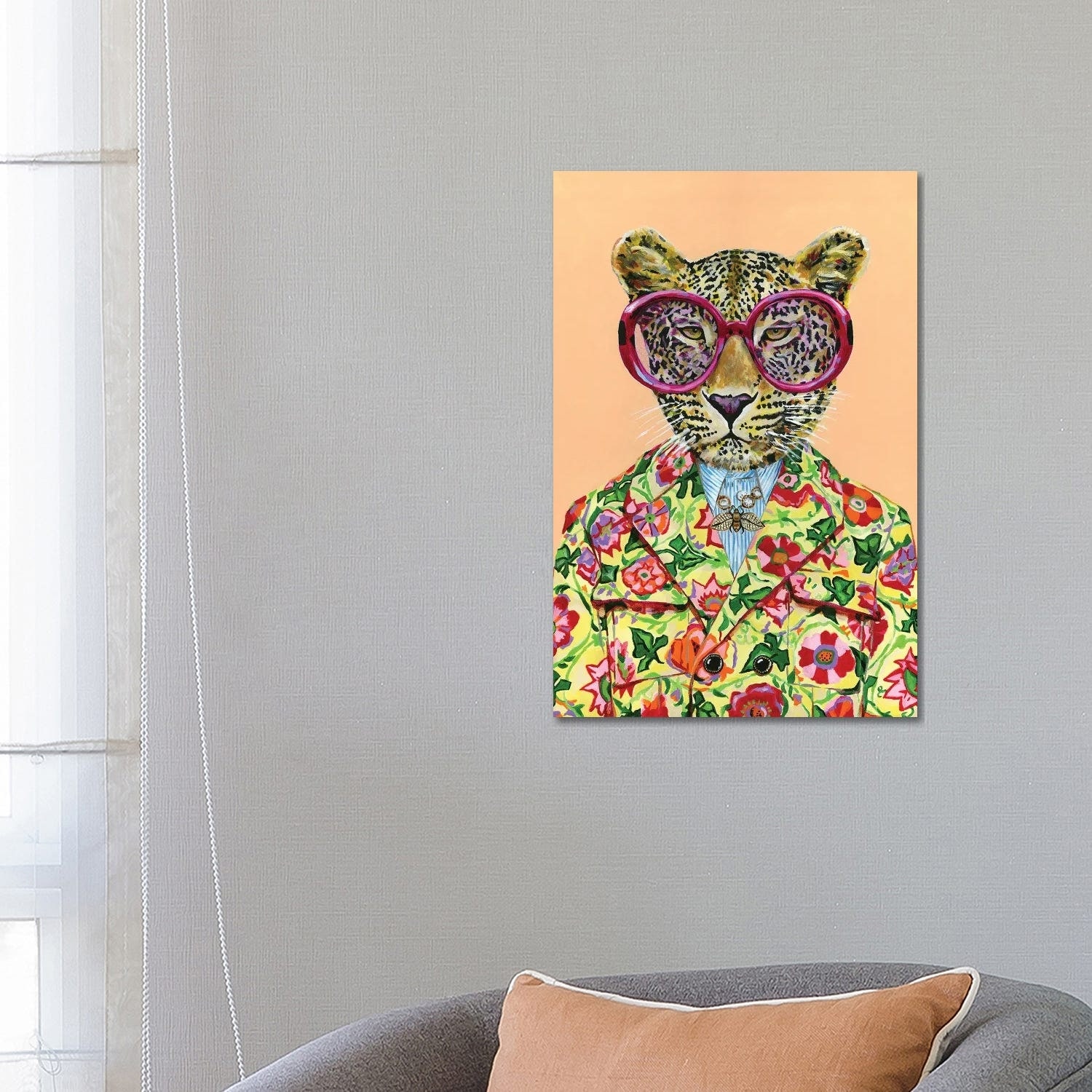 Gucci Snow Leopard Art Print by Heather Perry