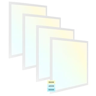 Luxrite 2x2 FT LED Flat Panel Lights, 40W, 3 Color Selectable 3500K ...