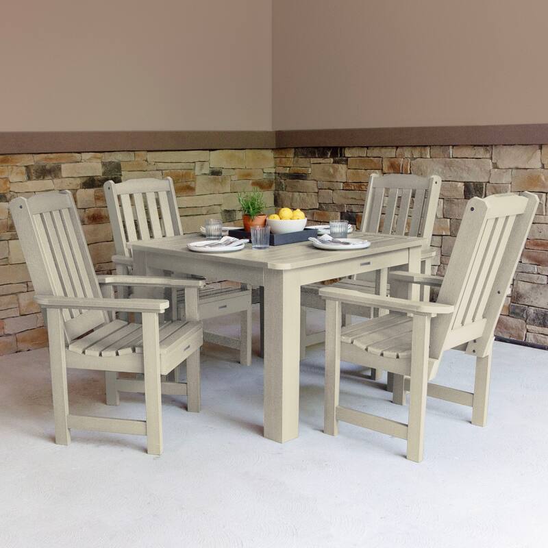 Lehigh 5-Piece Outdoor Dining Set - 42" x 42" Table, Dining-height